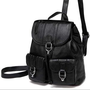 Black Backpack Purse